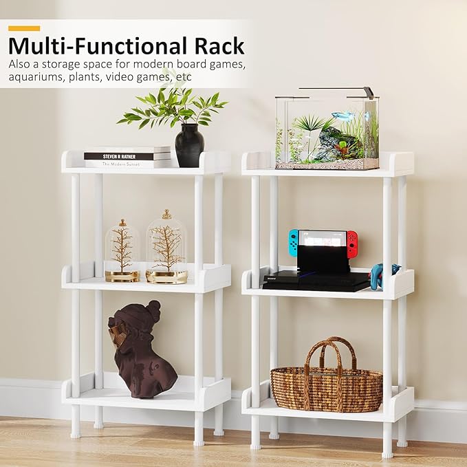 Hosfais 3 Tier Wood Bookcase Industrial Bookshelf - Image 5