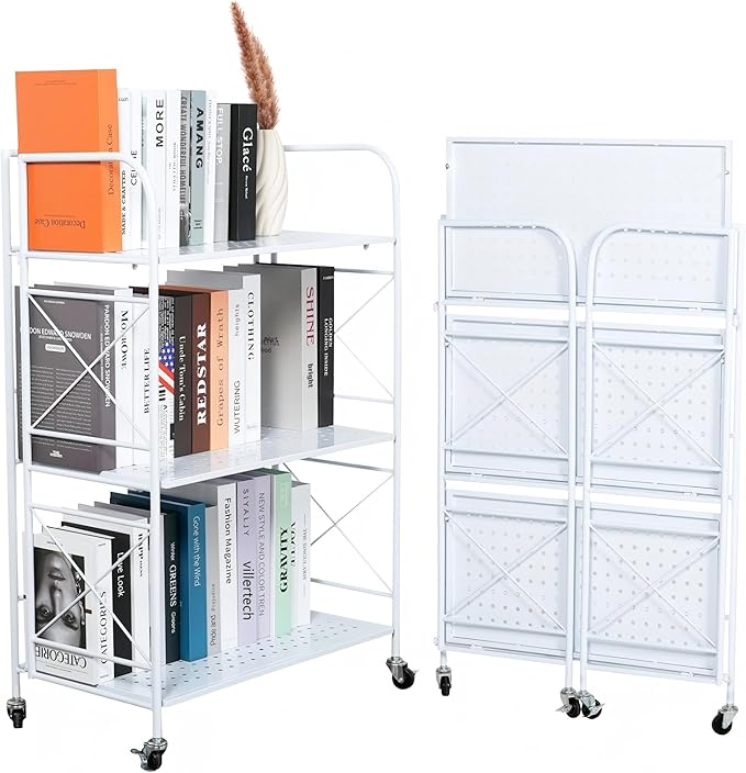 Foldable 3-Tier Metal Shelf - Image 5