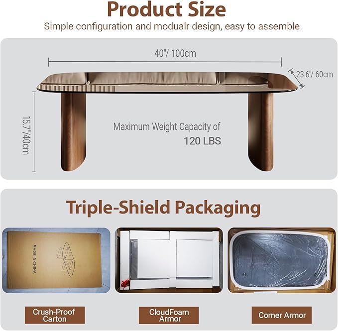 Modern Glass Coffee Table, Coffee Table - Image 2