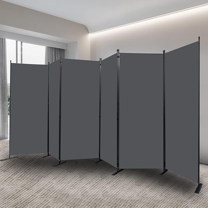 Room Divider, 6 Panel Folding Privacy Screens - Image 7