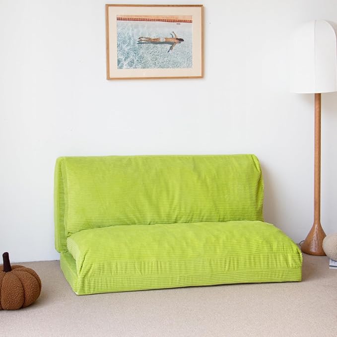 N&V L92×W58 Inch Large Folding Matress Sofa Bean Bag, Foam Filling Folding - Image 5