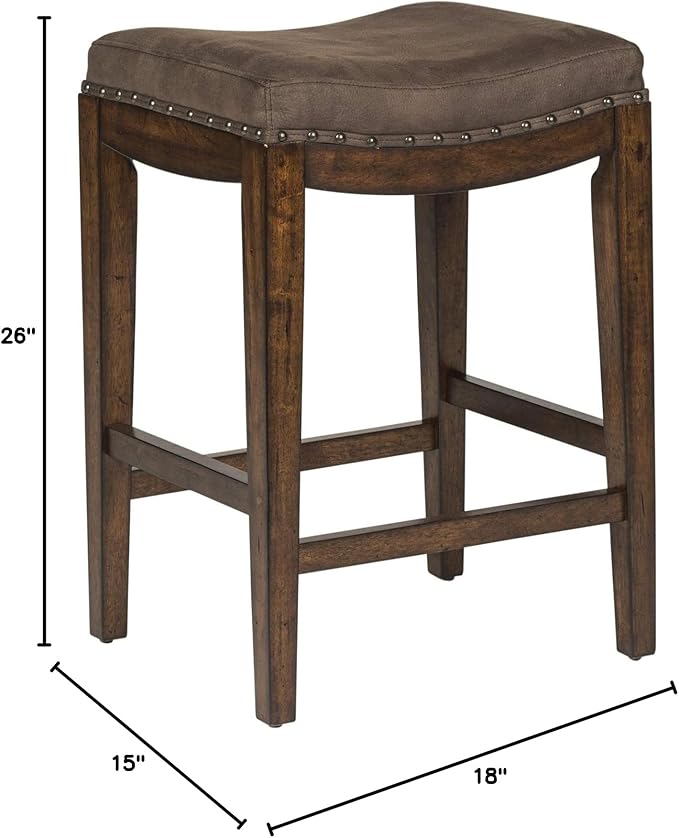 Liberty Furniture Industries Aspen Skies Uph Console Stool, W18 x D15 x H26 - Image 3