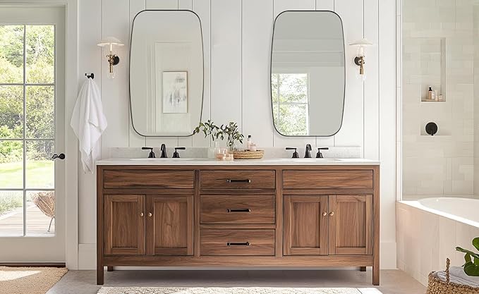 ANDY STAR Bronze Bathroom Mirror, 24x40 Inch Bronze Oval Mirror - Image 6