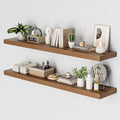 Heimlove 12 Inch Deep Floating Shelves, 55 x 12 inch Extra Long Floating Shelves by Heimlove