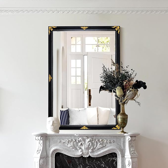 35" x 23" Large Antique Mirror, Dining Room - Image 4