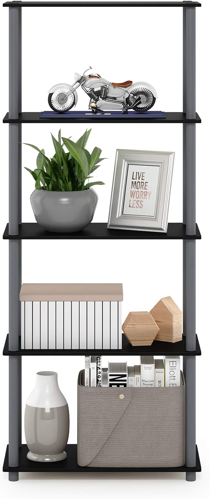 Furinno Turn-N-Tube 5-Tier Multipurpose Shelf / Display Rack / Storage Shelf / - Image 4