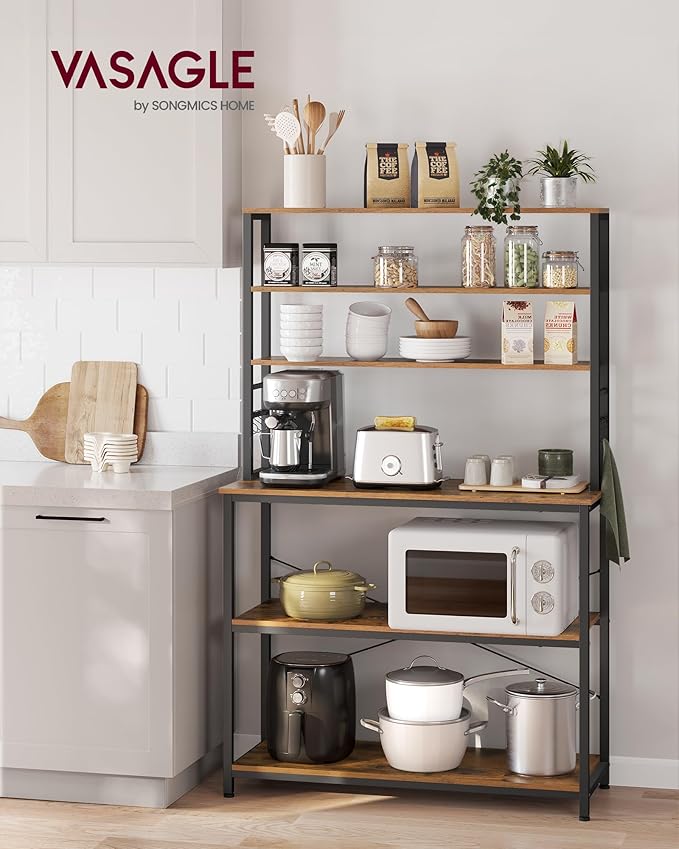 VASAGLE Coffee Bar, 39.4 Inches Baker's Rack - Image 2