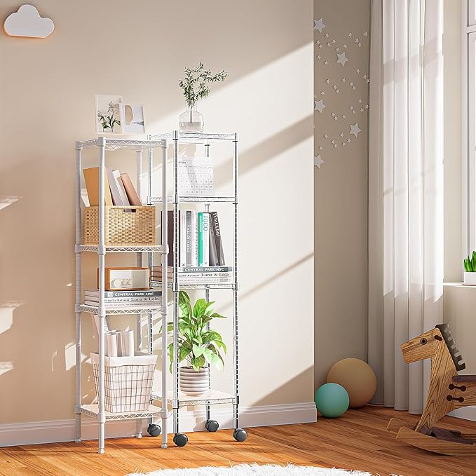 480 lbs Storage Shelves 4 Tier Shelving Units - Image 8