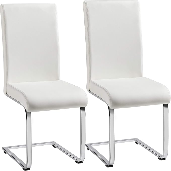 Yaheetech Dining Chairs Set of 2 Modern Faux Leather Upholstered Dining Room by Yaheetech