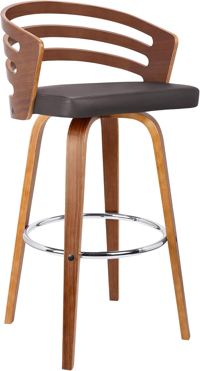 Armen Living Jayden Mid Century Modern Swivel Bar Stool by ArmenLiving