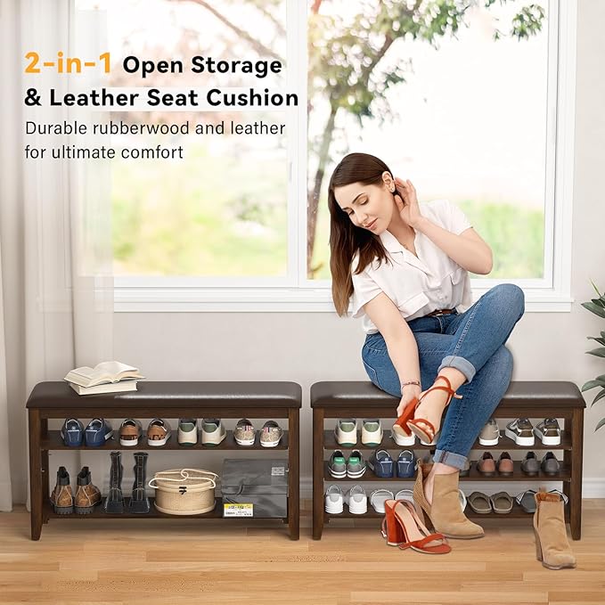 Entryway Shoe Storage Bench - Image 3