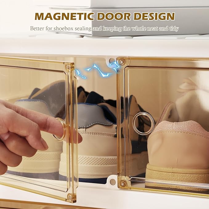 ELPHECO 9 Tier 18 Pairs Shoe Rack Organizer Foldable Sneaker Cabinet Bins - Image 5