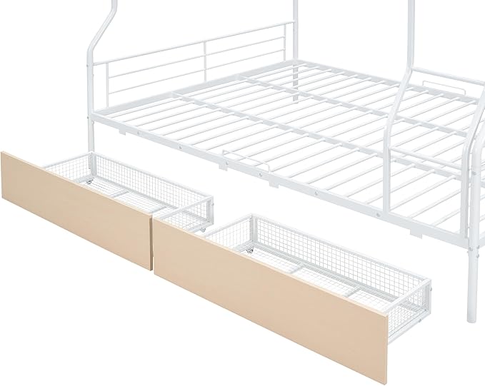 Full Over Queen Metal Bunk Bed - Image 7