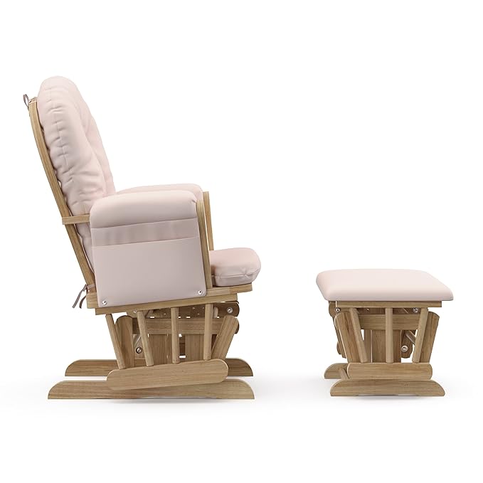 Storkcraft Premium Hoop Glider & Ottoman — GREENGUARD Gold Certified Nursery - Image 3