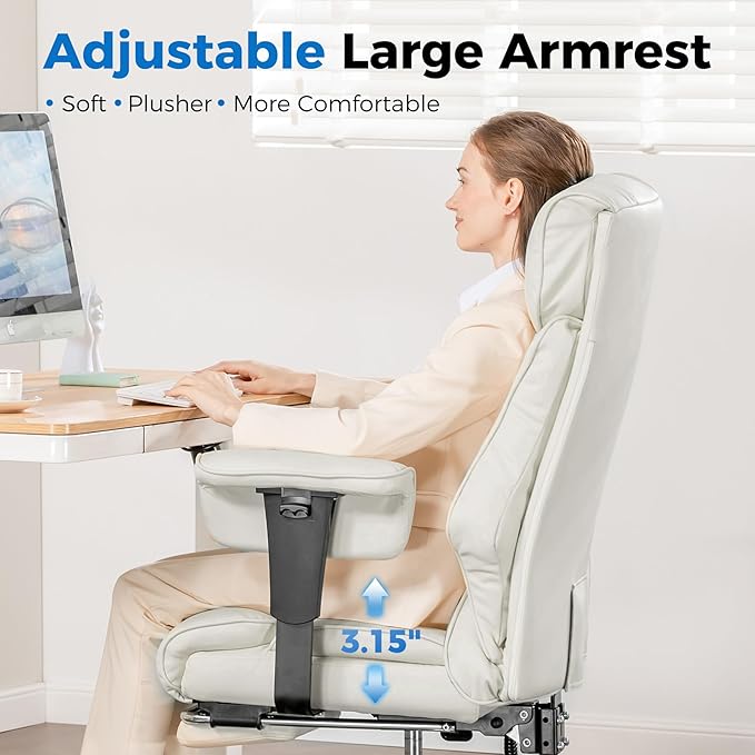 GTRACING Big and Tall Gaming Chair 400lbs Heavy Duty Office Chair - Image 8