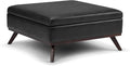 SIMPLIHOME Owen 36 inch Wide Mid Century Modern Square Coffee Table Storage by SimpliHome