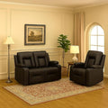 LUCKLIFE Leather Recliner Sofa Set by Unknown