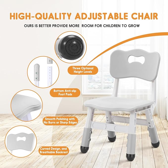 Kids Chair Adjustable Height Children Chairs Suitable - Image 5