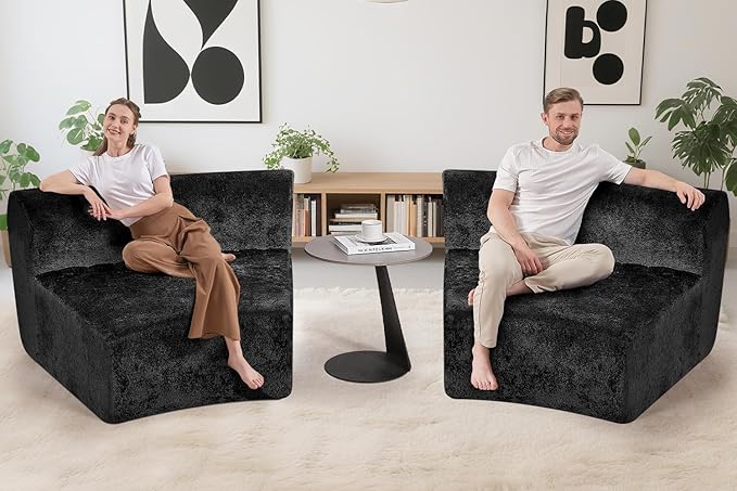 Homguava Modular Sectional Sofa, Memory Foam Couch Single Sofa Chair - Image 6