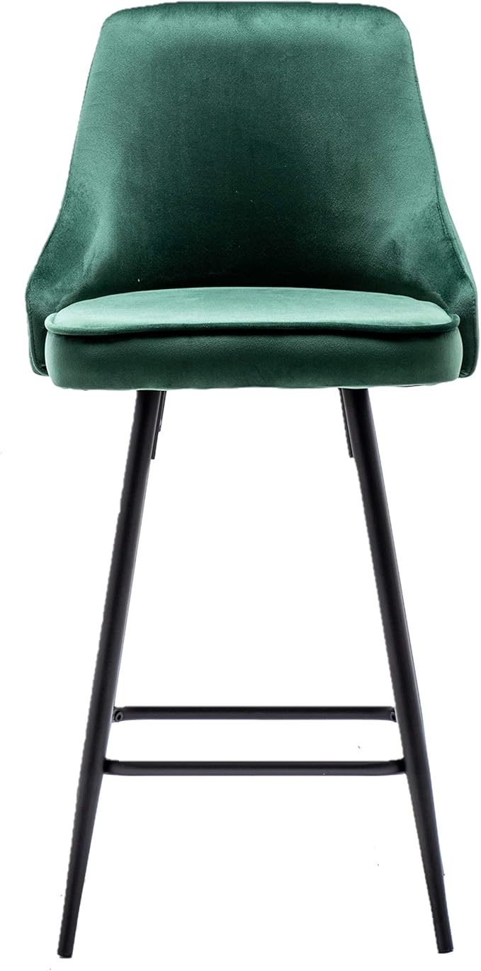 BTEXPERT Set of 2 Pack, Premium upholstered Dining 25" High Back Stool Bar - Image 6