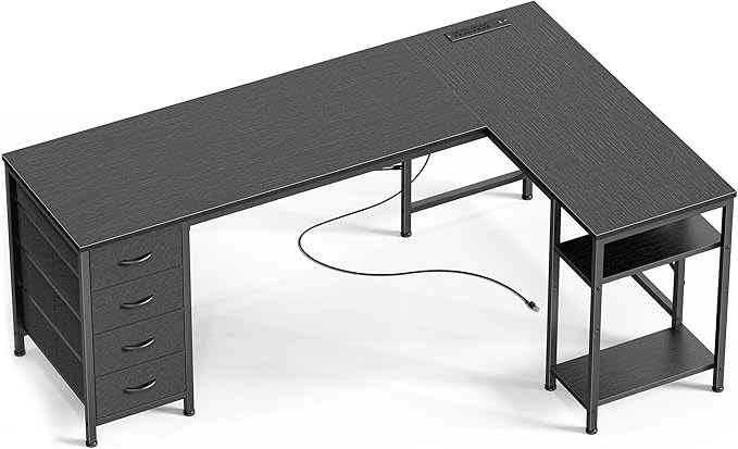 Huuger 63 Inch L Shaped Desk by Huuger