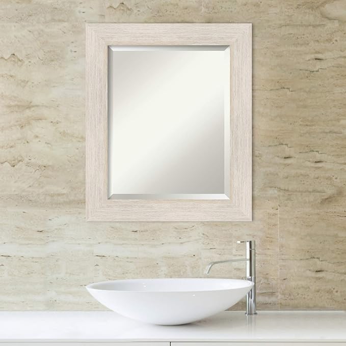 Amanti Art White Bathroom Mirror - Image 5
