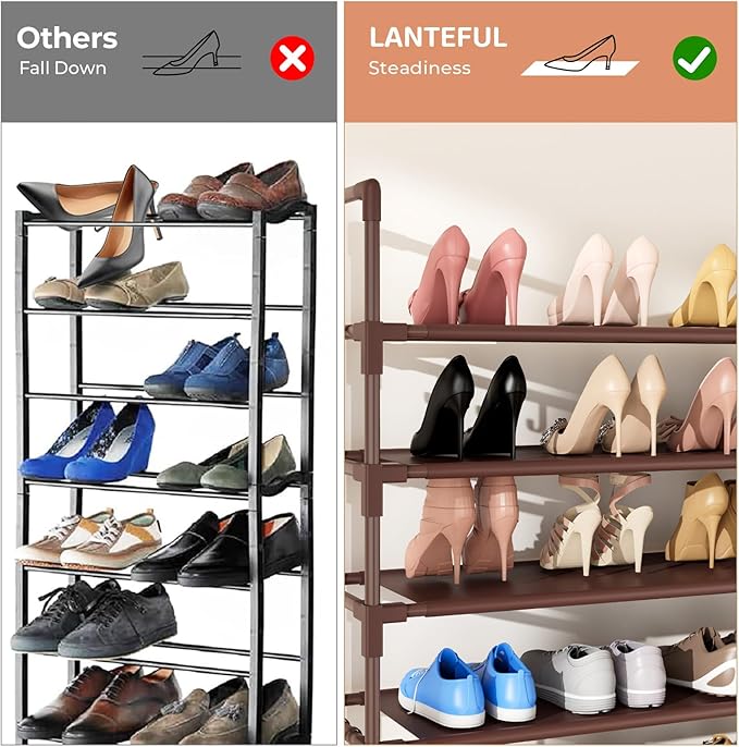 11 Tiers Tall Shoe Rack Holds 55 Pairs of Shoes - Image 6