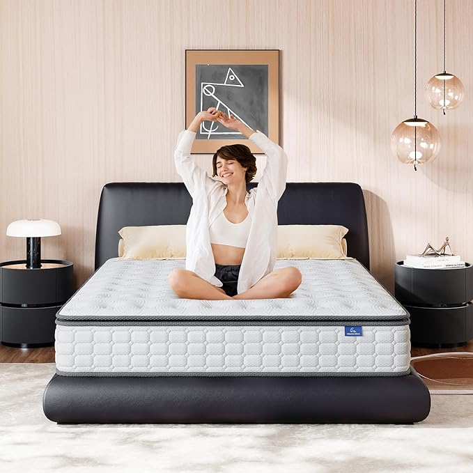 Vesgantti Queen Mattresses 12 Inch Hybrid Queen Size Mattress in a Box - Image 9