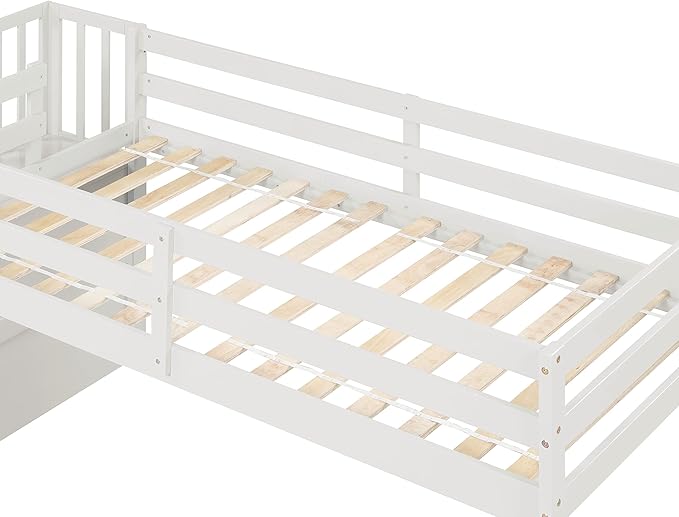 HomSof Loft Bed with Stairs and Storage - Image 11