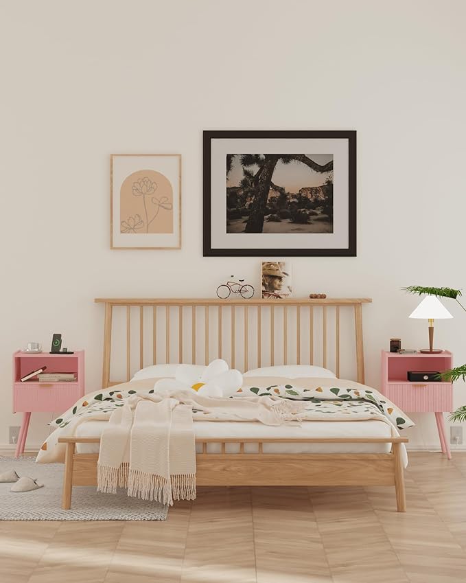 Nightstand, Modern Bedside Table - Image 6