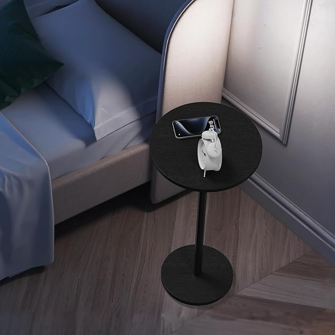 Round Small Side Table Set of 2, Drink Tables - Image 6