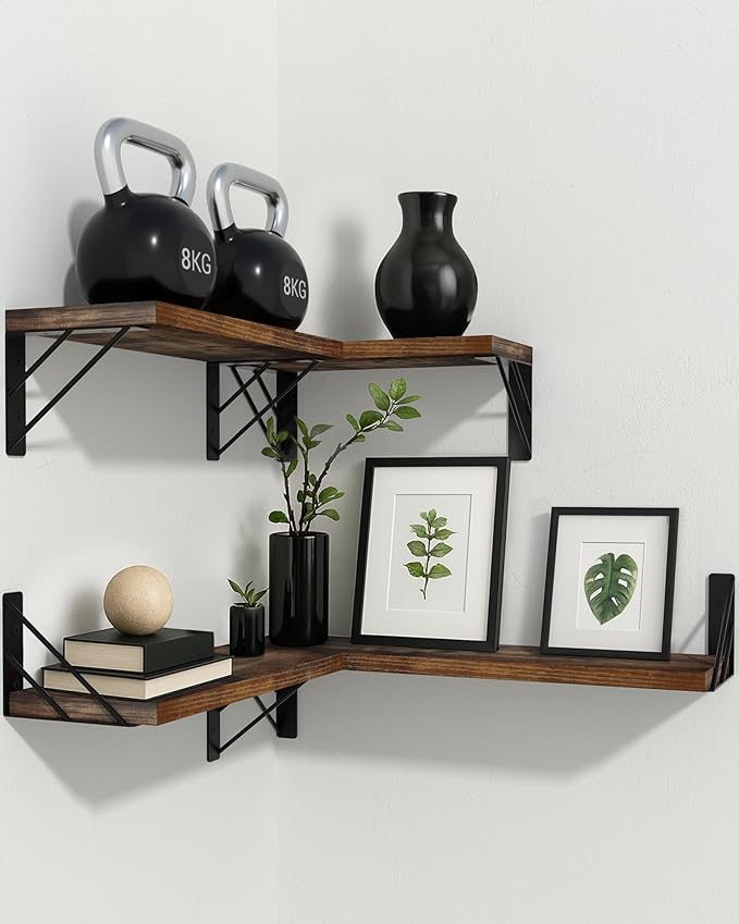 BAYKA Wall Shelves for Bedroom Decor, Floating Wall Shelves for Living Room - Image 2