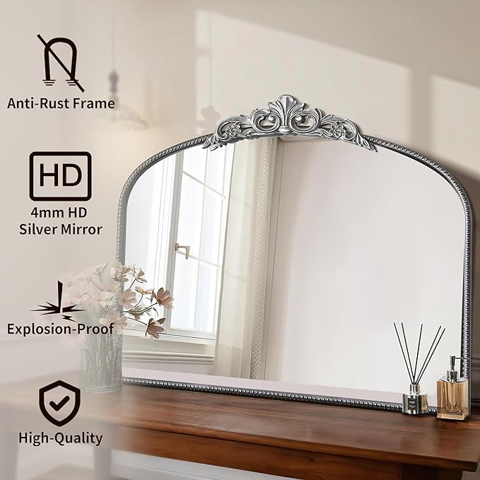 Micasso Vintage Ornate Baroque Mirror, Living Room, and Bedroom - Image 2