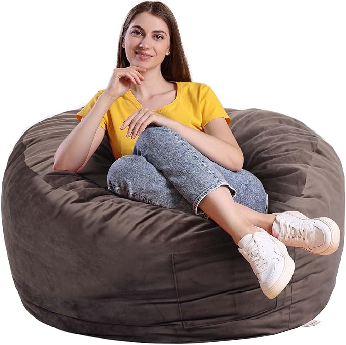 Bean Bag Chairs, Memory Foam Stuffing Bean Bag Chair by Unknown
