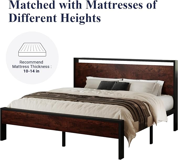 Allewie King Size Platform Bed Frame - Image 7