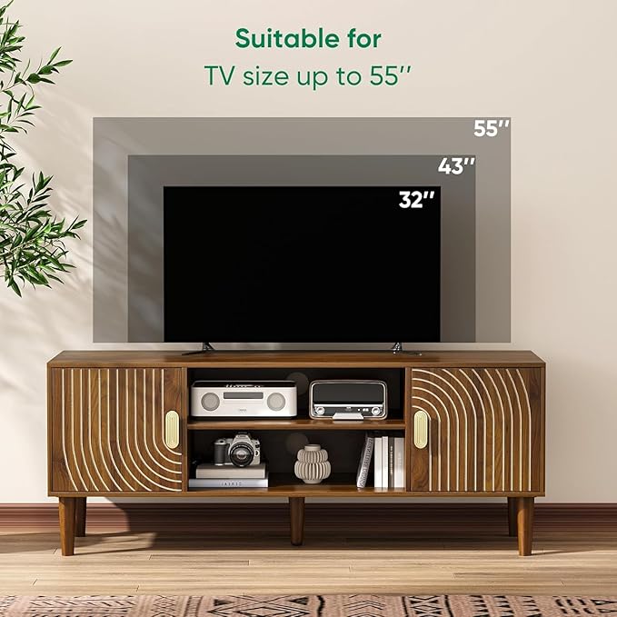 47" TV Stand for TVs up to 55 Inch, Entertainment Center - Image 4