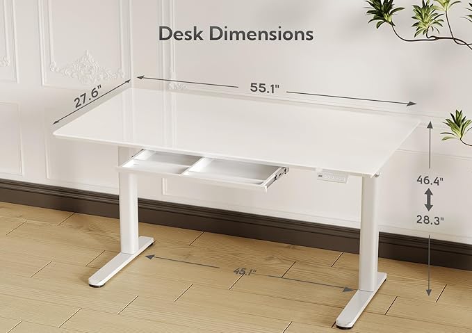 INNOVAR Glass Standing Desk - Image 3