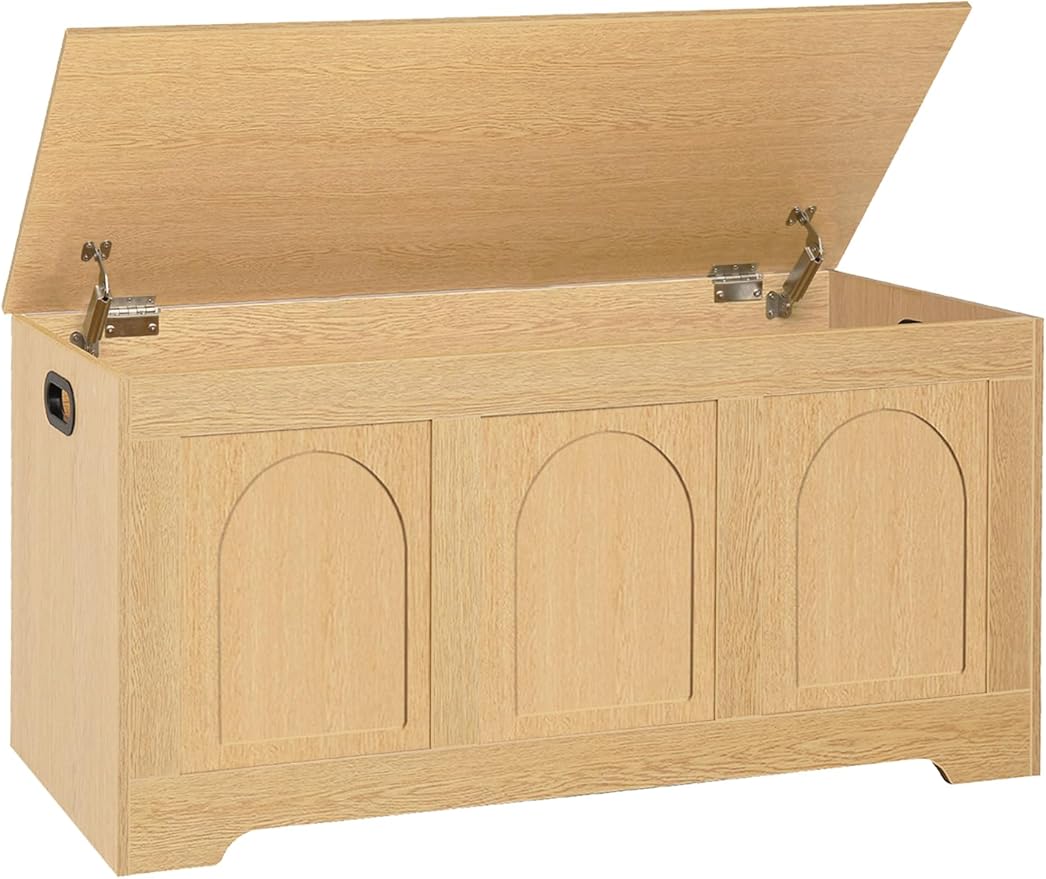 DINZI LVJ Storage Chest, 39.4”Wooden Storage Box by DINZILVJ