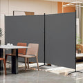 Room Divider 126''W x 71''H Large 2 Panel Privacy Screen by YASRKML