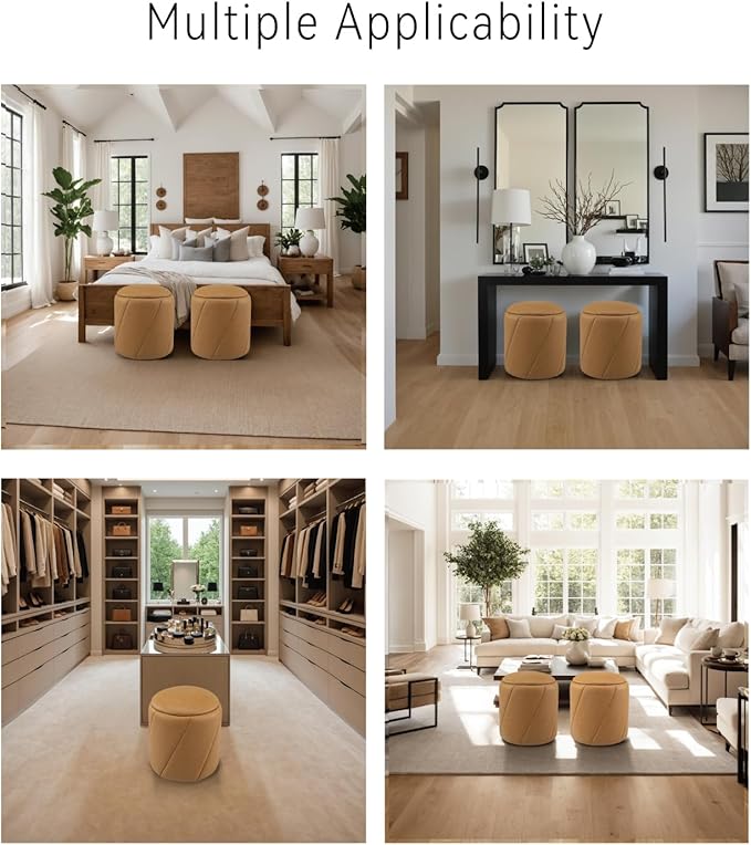 Get Set Style Modern Round Ottoman - Image 7