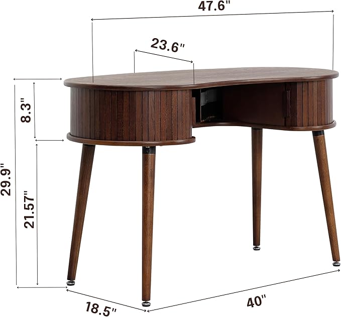 NTC Ripple Desk, Modern Wooden Writing Desk - Image 2