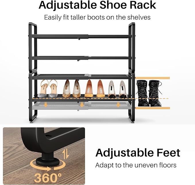 Shoe Rack - Expandable Shoe Organizer - Image 7