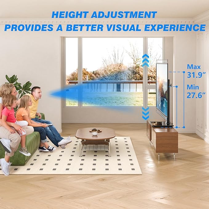 Rfiver Universal Swivel TV Stand Table Top TV Stand - Image 4