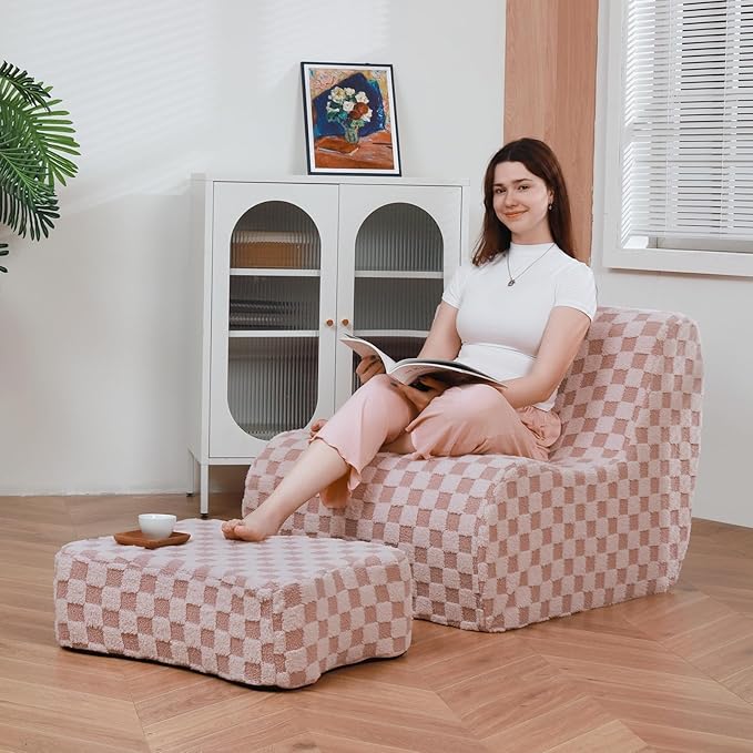 Giant Bean Bag Chair for Adults by SnugSofeeFoamSofa