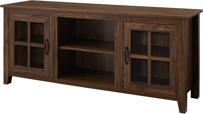 Walker Edison Dakota Modern Farmhouse 2 Glass Door Stand - Image 8