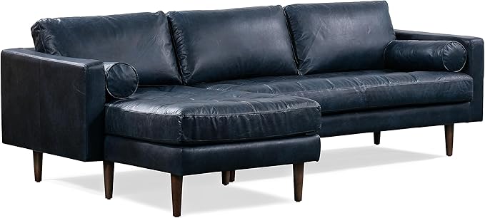 POLY & BARK Napa Furniture, 104.5 inches, Midnight Blue - Image 3