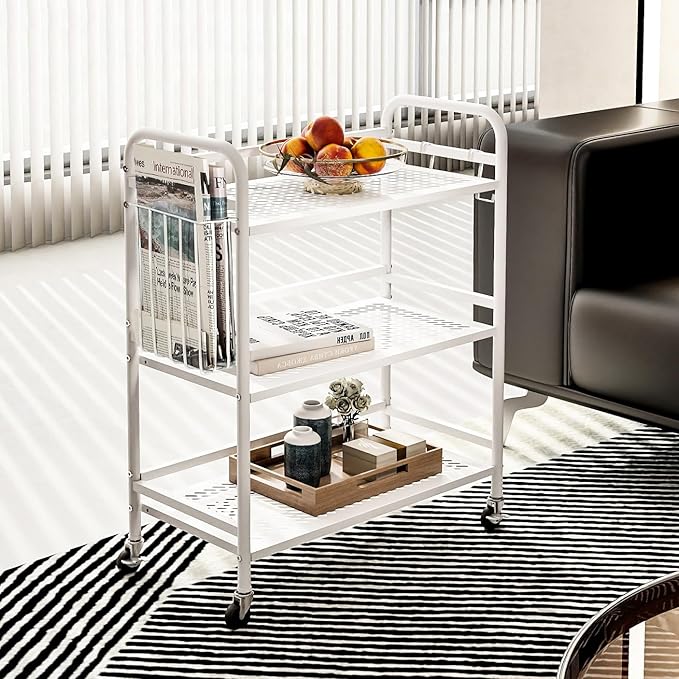HDANI 3 Tier Metal Mesh Utility Cart, Large Capacity Multipurpose Heavy Vehicle - Image 2