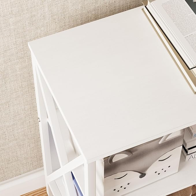 Horizontal Bookshelf Bookcase, 6 Cube Storage Organizer - Image 7