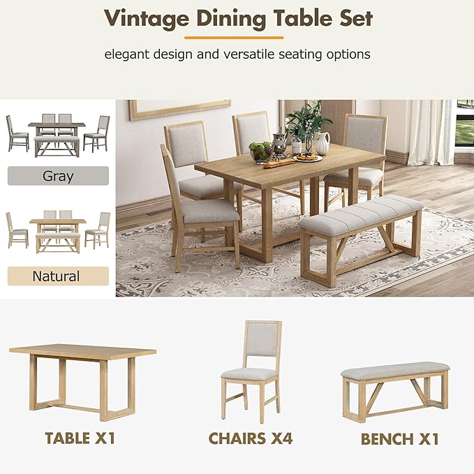 Ball & Cast 6-Piece Dining Table Set - Image 4