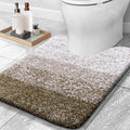 OLANLY Luxury Toilet Rugs U-Shaped 24x20, Extra Soft and Absorbent Microfiber by OLANLY